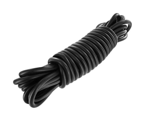XR Brands Karada Silicone Bonding Rope 20 Feet Black Premium Bondage Rope - Cuffs and Restraints