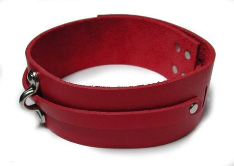 The Stockroom KinkLab Bondage Basics Leather Collar Adjustable Genuine Leather - Collars and Leads
