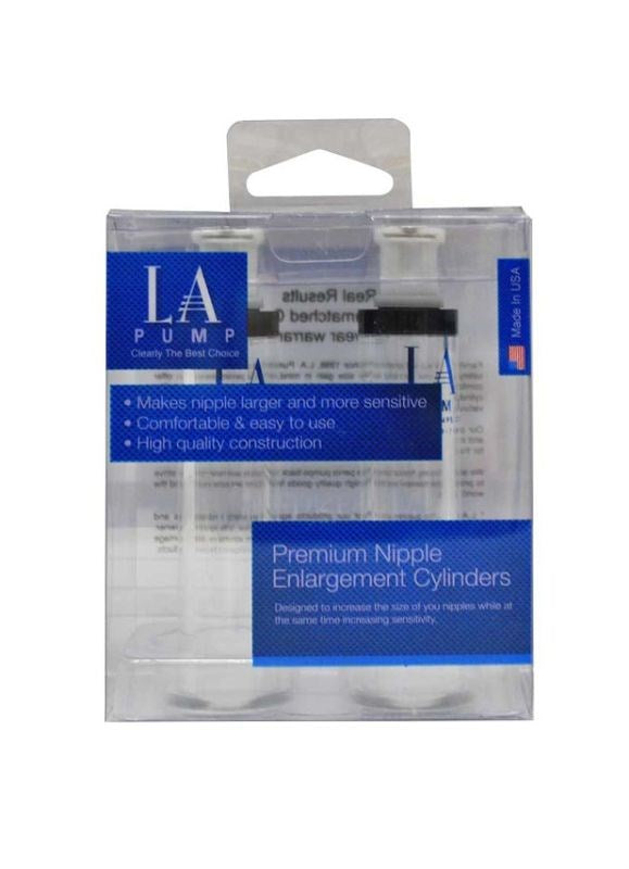 LA Pumps Nipple Cylinders In Deluxe Packaging Medical Grade - - Breast and Nipple Toys