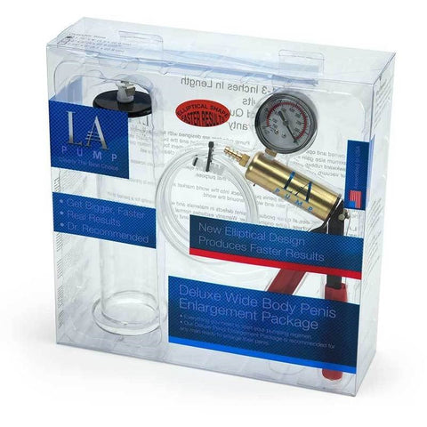 LA Pumps Premium Wide Body Kit 9 Inch Penis Pump Enhancement - Penis Pumps And Stretchers