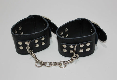 LeatherCreations Wrist Restraints with Adjustable Buckle - Cuffs and Restraints