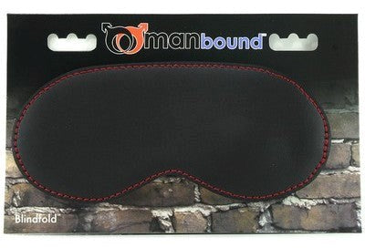 Sportsheets Manbound Blindfold Premium Leather Sensory Deprivation - Masks And Blindfolds