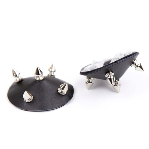 Ella Bidoe Metal Spike Nipple Pasties with Secure Adhesive Base - Bras and Bra Sets
