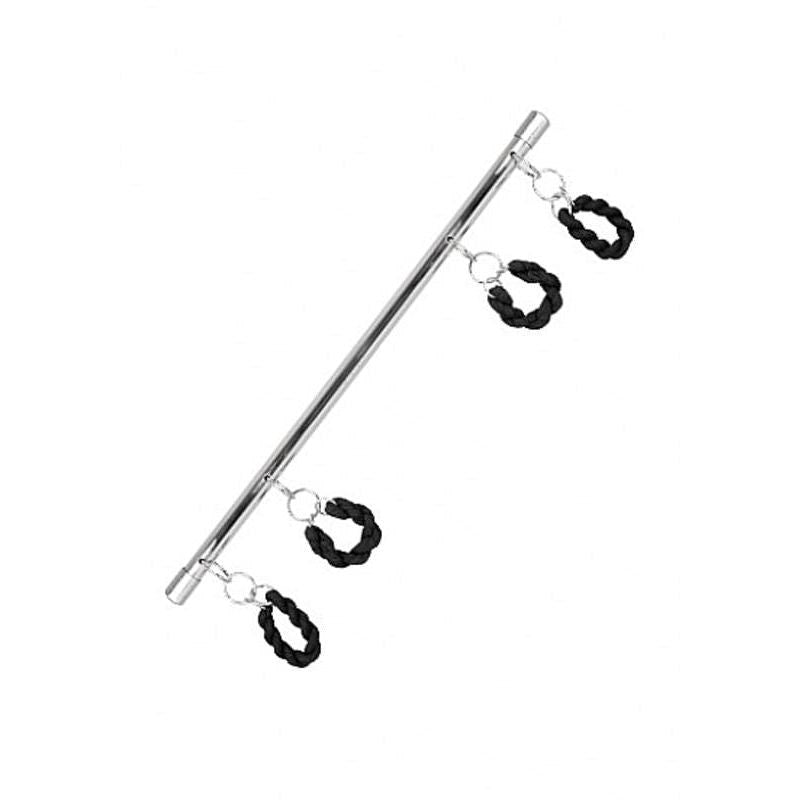 Shots Toys Ouch Luxury Suspension Bar 4 Cuffs Chrome Steel Bondage - - Sex Swings And Slings