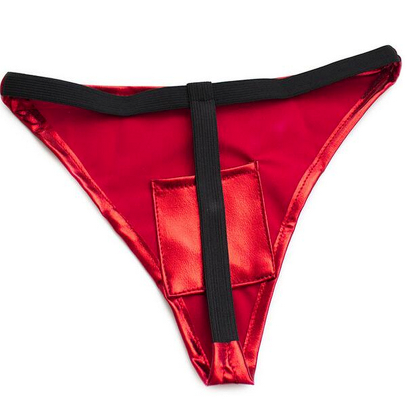 BDStyle Patent Sexy Panty with Love Egg Bag Discreet Vibrator Underwear - Her Fetish