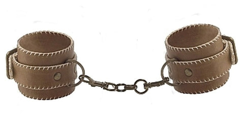 Shots Toys Durable Leather Ankle Restraints Premium Bondage Cuffs - Cuffs and Restraints