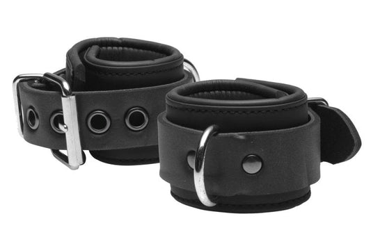 XR Brands Serve Neoprene Buckle Cuffs Bondage Restraints Premium Comfort - - Cuffs and Restraints
