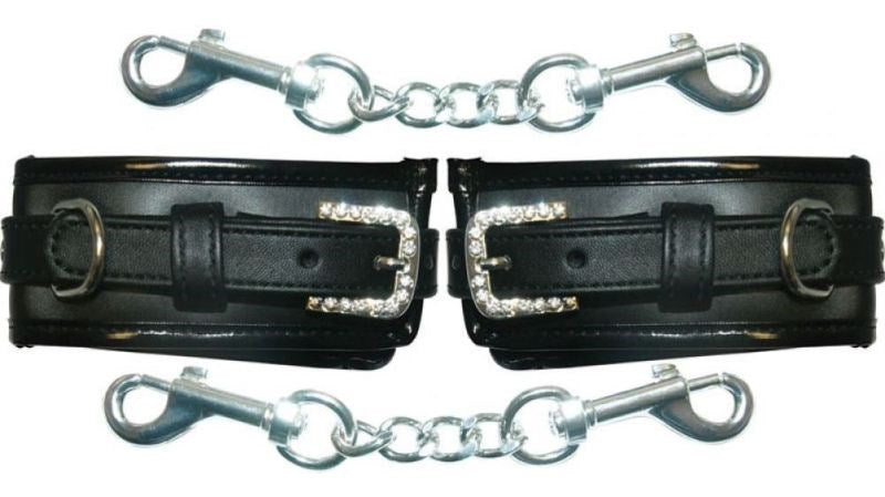 Sportsheets Sexperiments Bling Cuffs with Rhinestone Details - - Cuffs and Restraints
