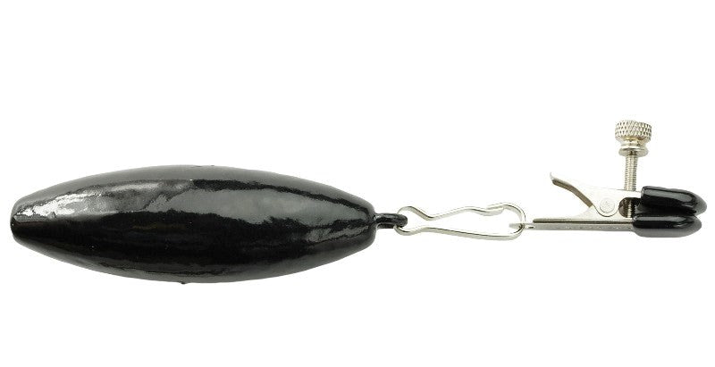 Spartacus Weighted Nipple Clamp with Adjustable Tension and Steel Weight - - Breast and Nipple Toys