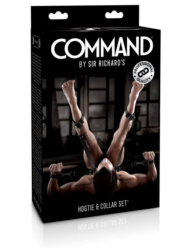 Pipedream Sir Richards Command BDSM Hogtie and Collar Set Military Grade - Cuffs and Restraints
