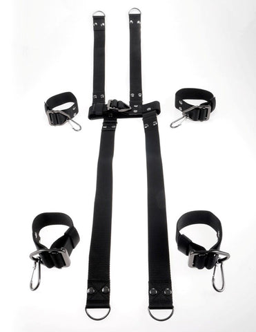 Pipedream Sir Richards Command BDSM Hogtie and Collar Set Military Grade - Cuffs and Restraints