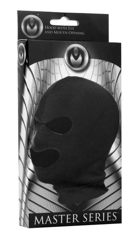 XR Brands Breathable Spandex BDSM Mask with Eye and Mouth Holes for Bondage - Masks And Blindfolds