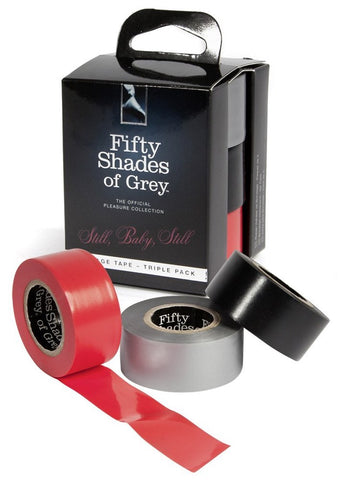 Love Honey Still Baby Still Bondage Tape Triple Pack - Collars and Leads