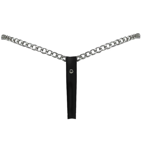BDStyle Strict Leather Chain JockStrap Premium Fetish Underwear - His Fetish