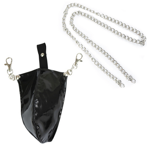 BDStyle Strict Leather Chain JockStrap Premium Fetish Underwear - His Fetish
