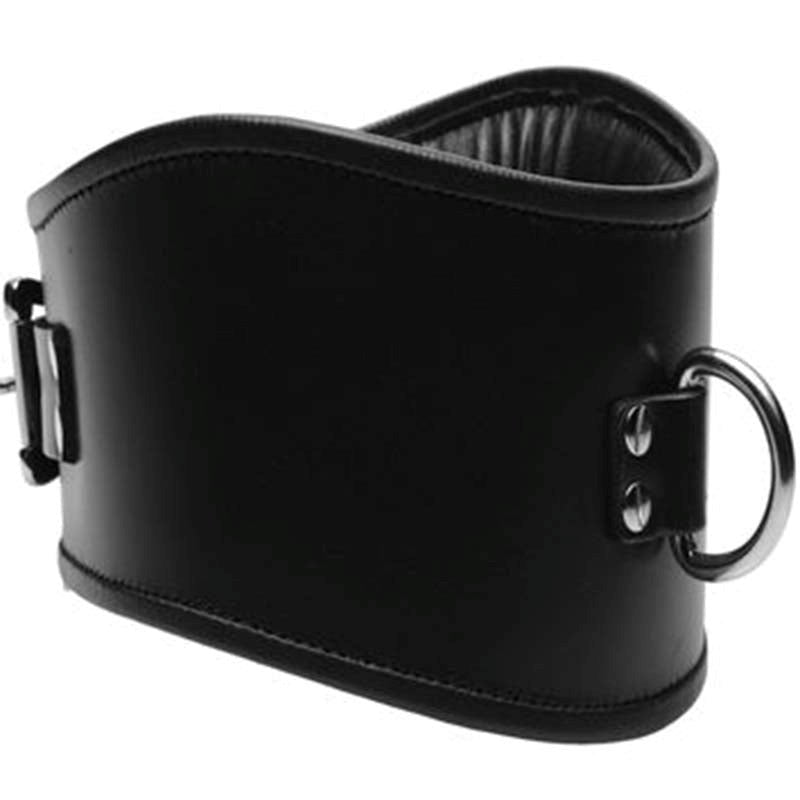 BDStyle Fetish Neck Posture Collar Bondage Accessory with D Ring - Collars and Leads