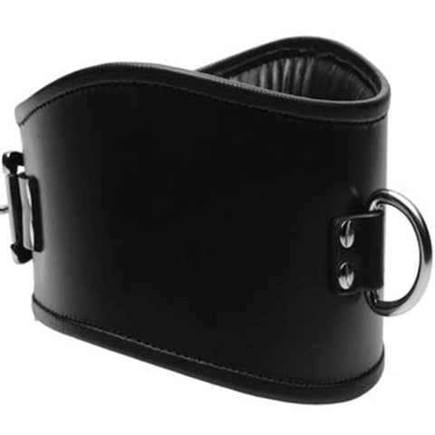 BDStyle Fetish Neck Posture Collar Bondage Accessory with D Ring - Collars and Leads