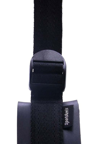 Sportsheets Suction Cup Collar Premium PU Leather Restraint with Suction Cup - Collars and Leads