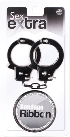 NANMA Corporation Tape & Handcuffs with Safety Release Mechanism - Cuffs and Restraints