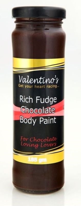 Alice Langton Valentinos Chocolate Body Paint 185g with Application Brush - - Sex Pheromones and Perfumes