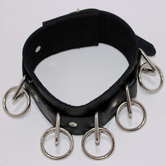 Luxurious BDSM Leather Collar - Surrender or Dominate - - Collars and Leads