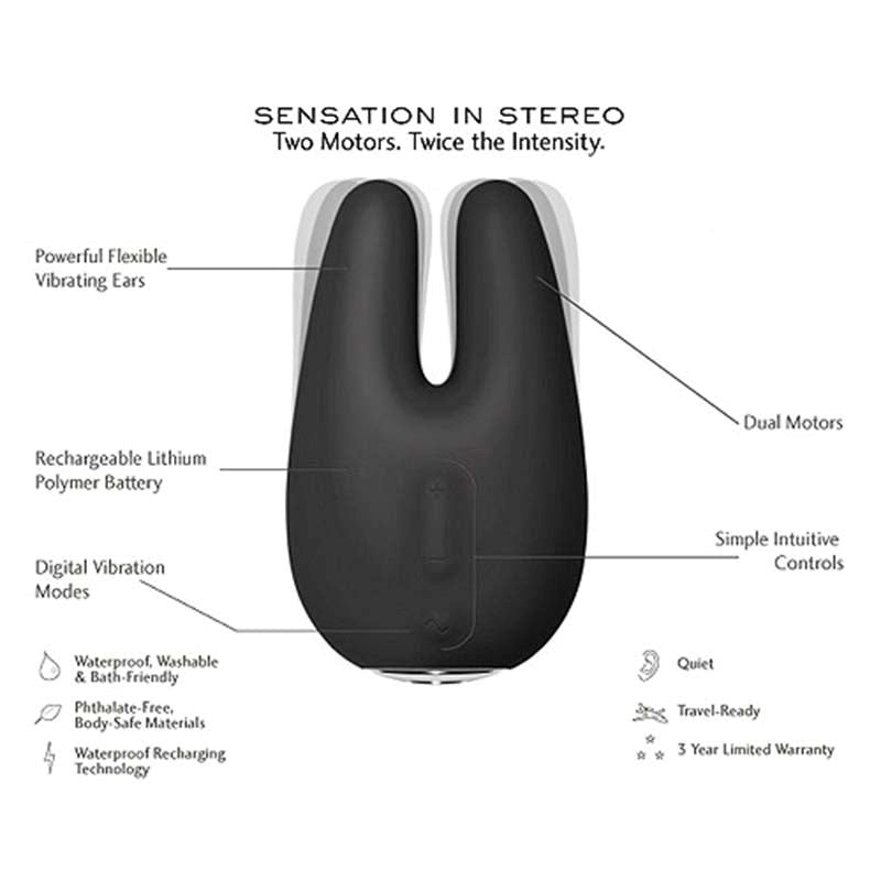 Pipedream Products Jimmyjane Form 2 Waterproof Clitoral Vibrator Dual Motor - Rabbit Vibrators