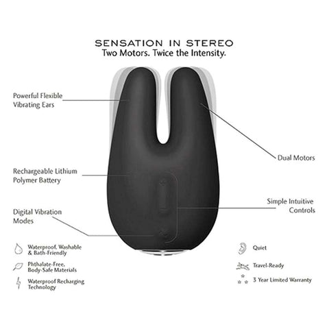 Pipedream Products Jimmyjane Form 2 Waterproof Clitoral Vibrator Dual Motor - Rabbit Vibrators