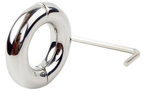 Hells Couture Oval Ball Stretcher In Steel Medical Grade Construction - Cock Rings