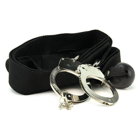 Pipedream Products Fetish Fantasy BDSM Play Fantasy Bed Restraint System - Sex Furniture