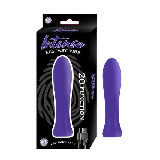 INTENSE Ecstasy 4.5 Inch Vibe Soft Silicone 20 Mode - - Bullet Vibrators