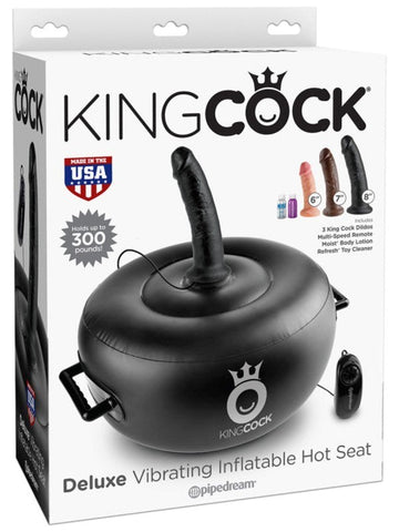 Pipedream Products King Cock Deluxe Vibrating Inflatable Dildo Seat - Sex Machines