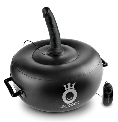 Pipedream Products King Cock Deluxe Vibrating Inflatable Dildo Seat - Sex Machines
