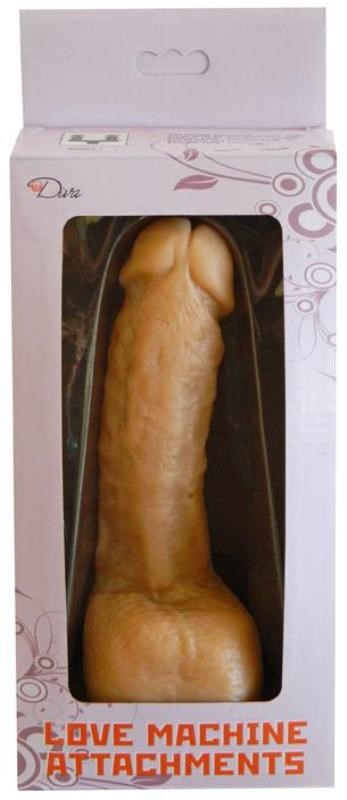 Myworld Love Machine Attachment EZ Bend Cock with Balls Flesh Bendable Design - - Sex Machines