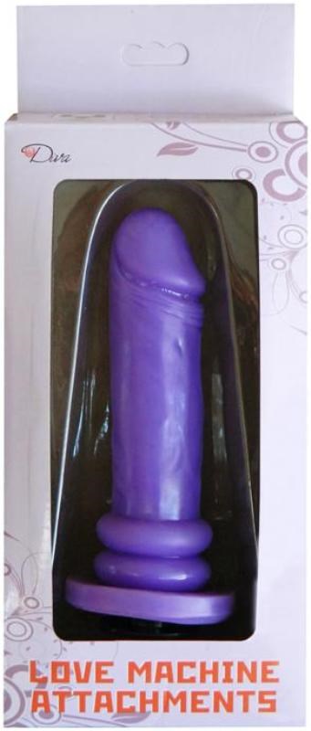 Myworld Love Machine Attachment EZ Bend Dong Purple Flexible Dildo - - Sex Machines