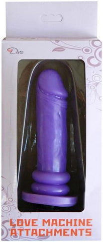 Myworld Love Machine Attachment EZ Bend Dong Purple Flexible Dildo - Sex Machines