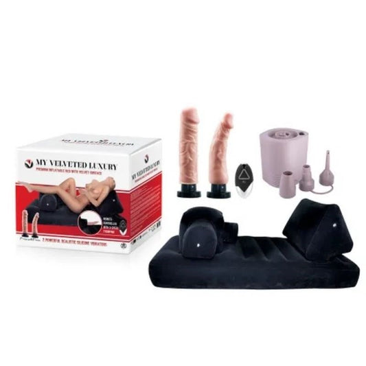 NANMA Corporation My Velveted Luxury Inflatable Bed Thruster Remote Control - - Sex Furniture