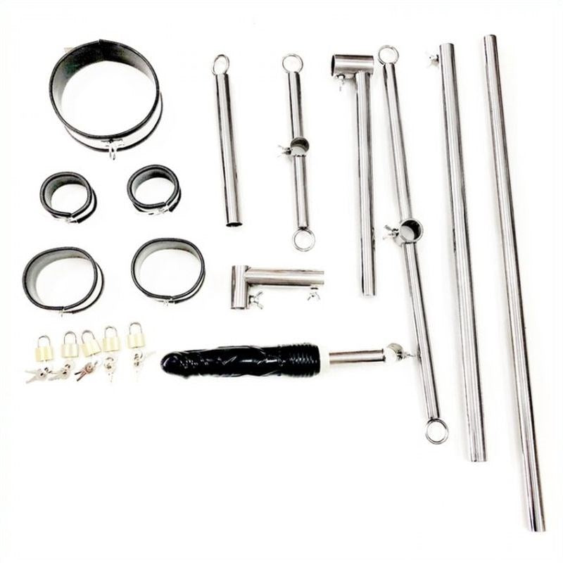 BDStyle Prison Stockade With Rapture Cuffs And Collar Adjustable BDSM Set - Sex Furniture