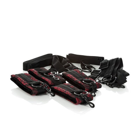 California Exotics Scandal Bed Restraints with Adjustable Cuffs - Sex Furniture
