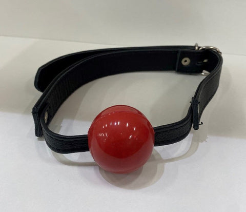 Hells Couture Amour Etrange Leather Ball Gag Premium Quality BDSM - Bondage Gags and Bits