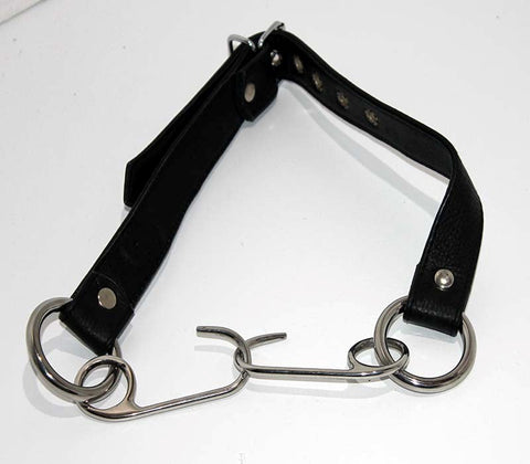 Hells Couture Asylum Hook Mouth Spreader Gag BDSM Restraint - Bondage Gags and Bits