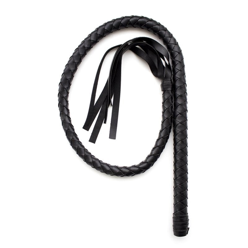 BDStyle Bondage Whip Premium Faux Leather Multi Tail Impact Play Whip - Ticklers