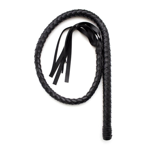 BDStyle Bondage Whip Premium Faux Leather Multi Tail Impact Play Whip - Ticklers