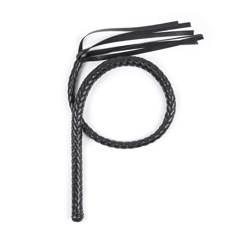 BDStyle Bondage Whip Premium Faux Leather Multi Tail Impact Play Whip - Ticklers