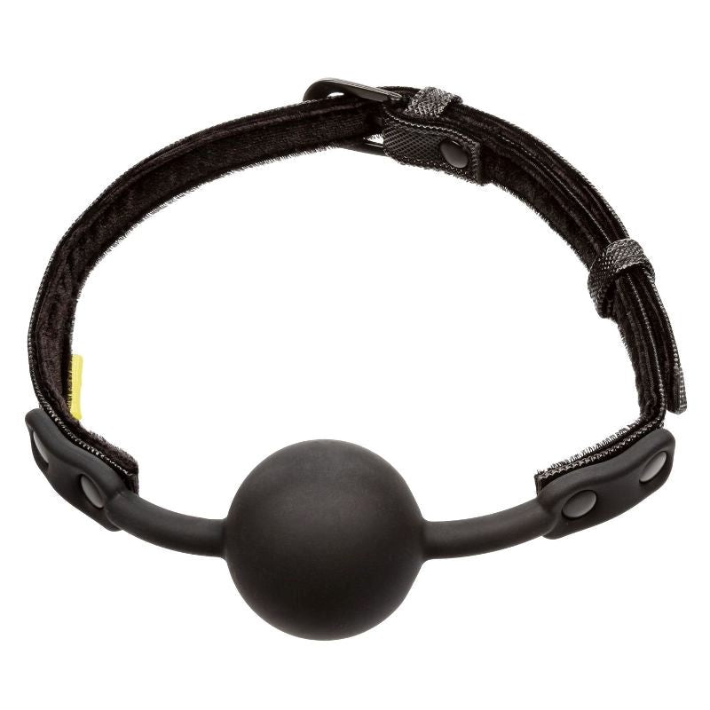 California Exotics Boundless Ball Gag with Silicone Ball and Vegan Leather - Bondage Gags and Bits