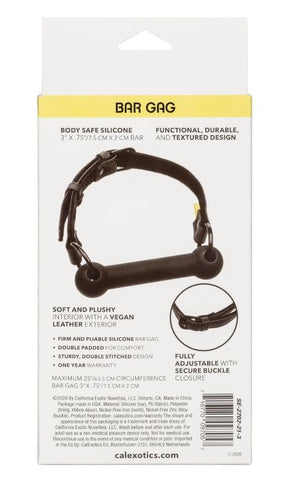 California Exotics Boundless Bar Gag with Vegan Leather Straps - Bondage Gags and Bits