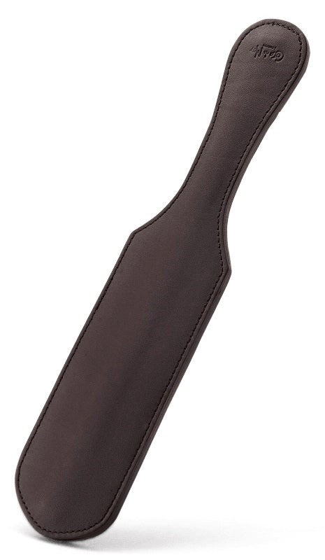 Coco de Mer Brown Leather Paddle Dual Texture Impact Play - - Paddles And Slappers
