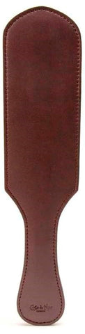 Coco de Mer Brown Leather Paddle Dual Texture Impact Play - Paddles And Slappers
