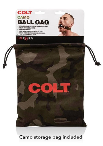 California Exotics Colt Camo Ball Gag Premium Restraint with Silicone - Bondage Gags and Bits