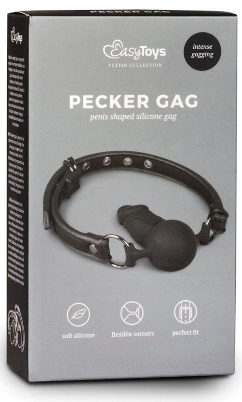 Easytoys Easy Toys Gag with Silicone Dong Adjustable Strap - - Bondage Gags and Bits