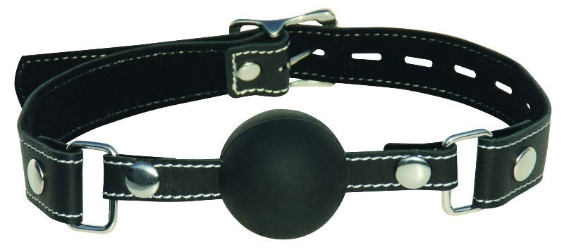 Sportsheets Edge Silicone Ball Gag with Lockable Buckle Closure - - Bondage Gags and Bits